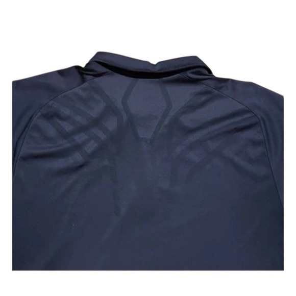 New England Patriots PlayDry 1/4 Zip Reebok Men's Large NFL Short Sleeve Shirt - Picture 3 of 10